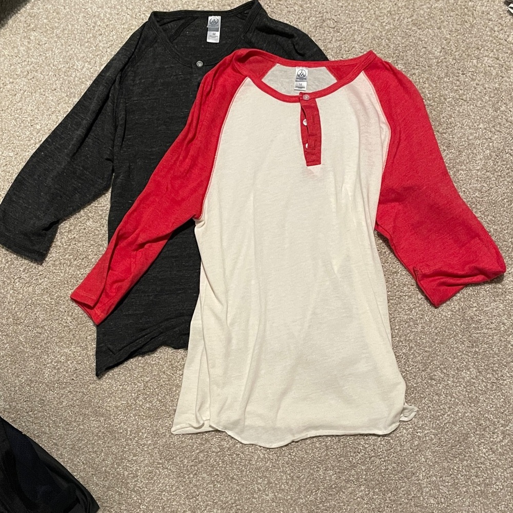 Alternative Red and Black 3/4 Sleeve Tees